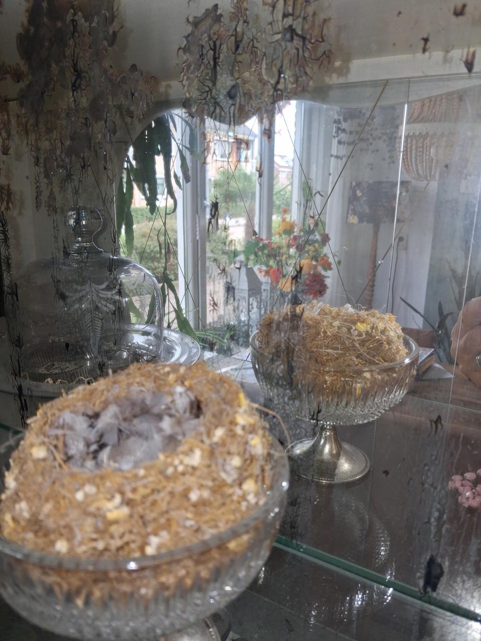 Brocante vitrinekast.