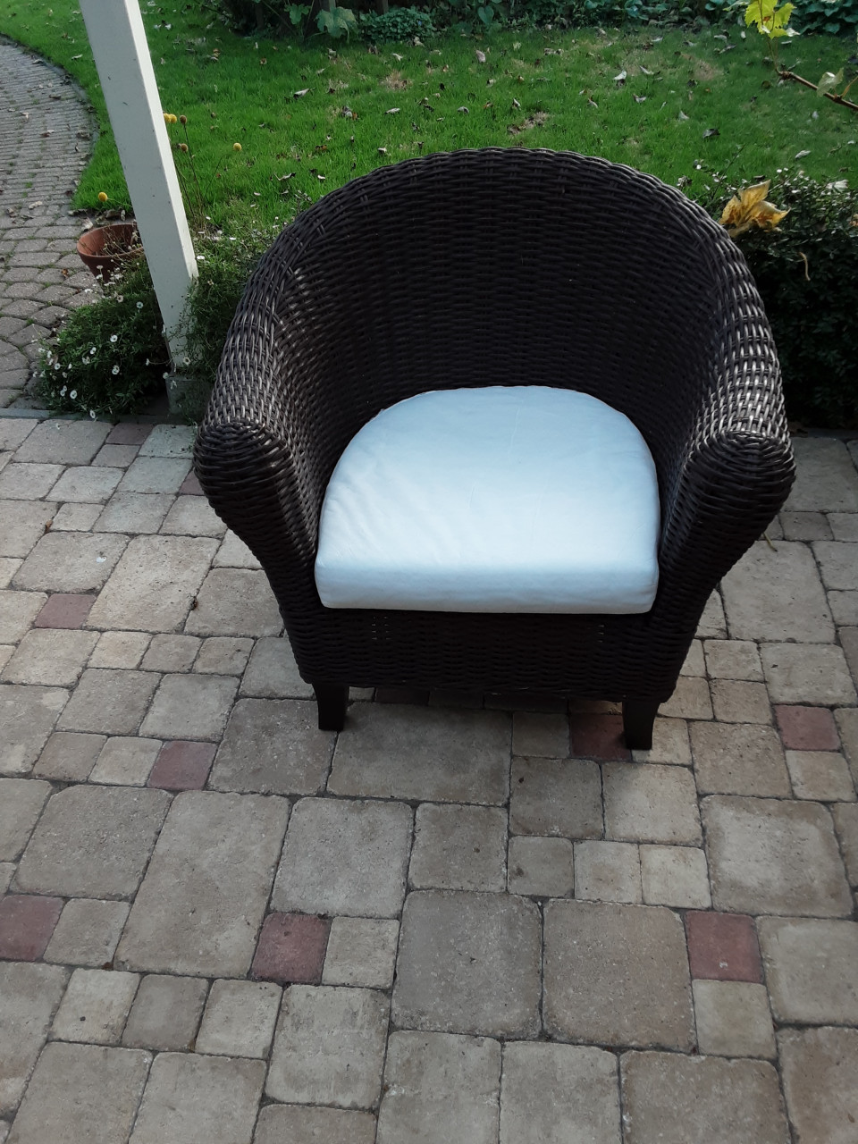 Rieten fauteuil