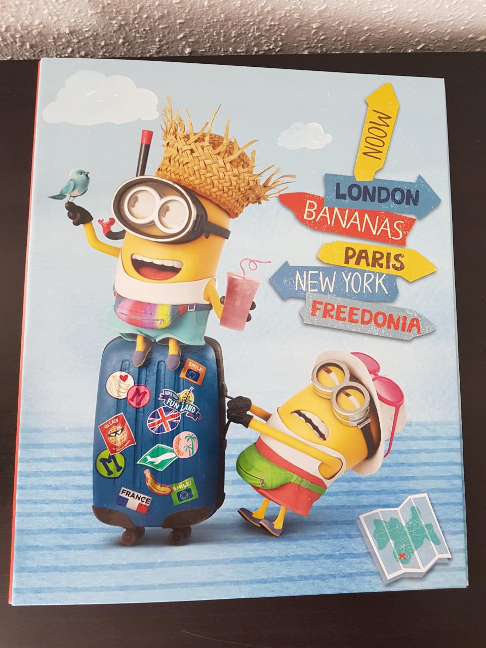 Minions map Moon London Bananas Paris New York Freedonia