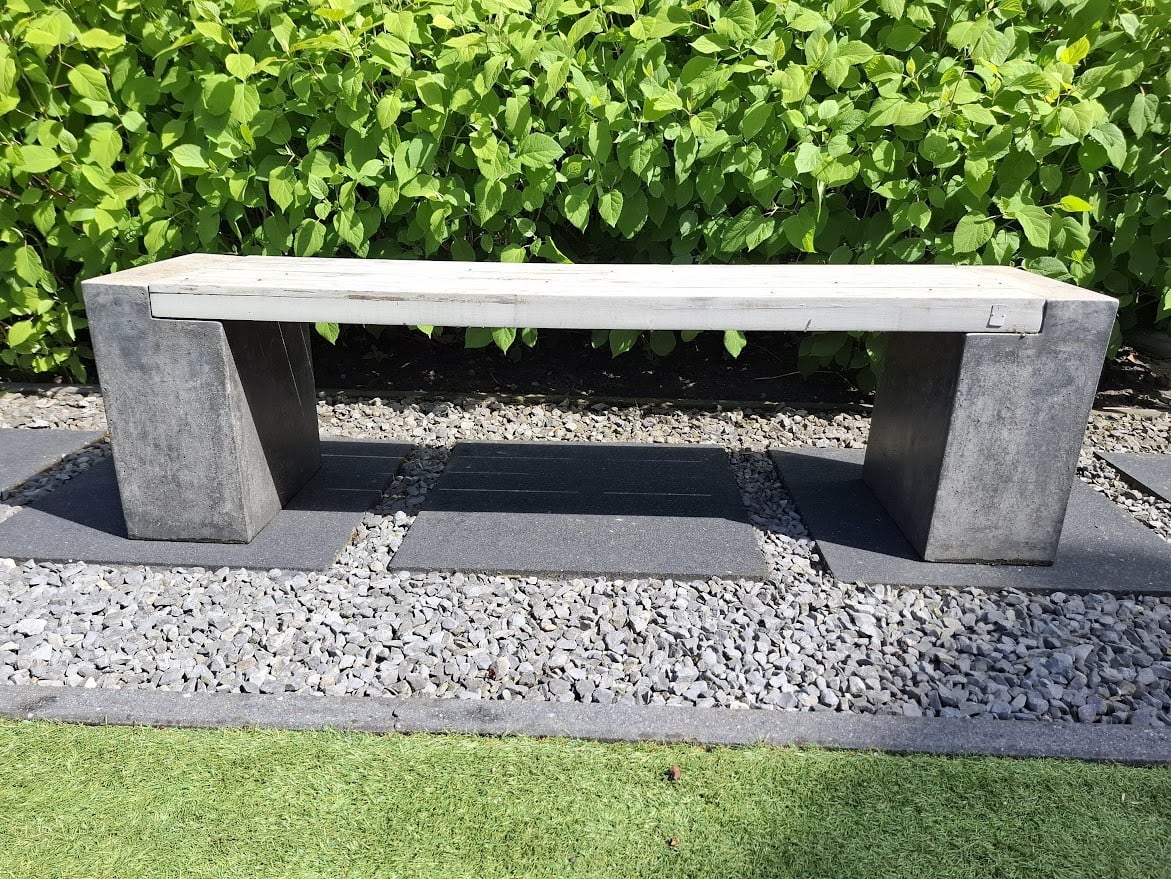 Tuinbank l hout l polystone