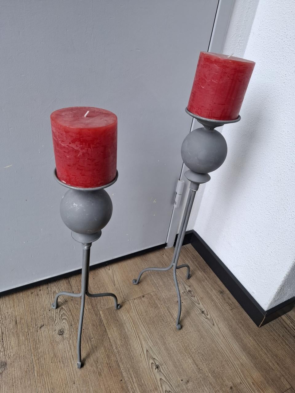 Metalen kaarsenhouders