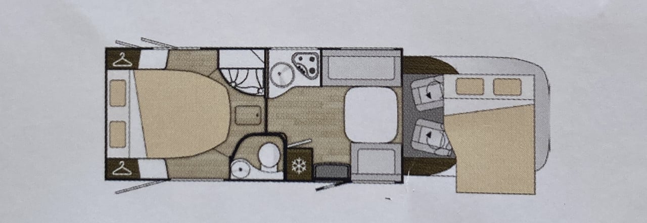 Benimar halfintegraal Tessoro 497 camper uit 2021