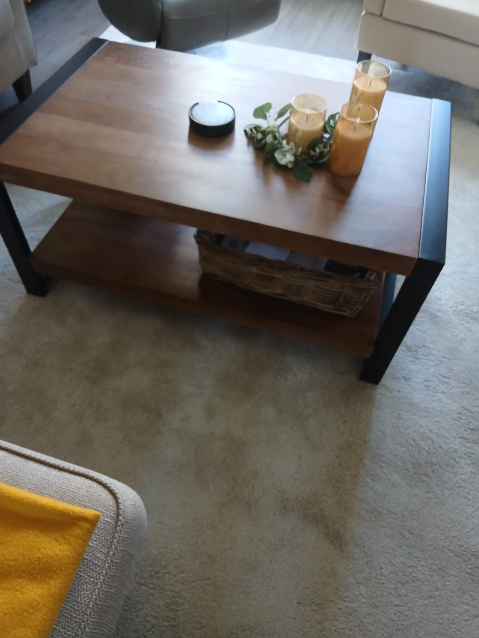 Mango-walnoten salontafel