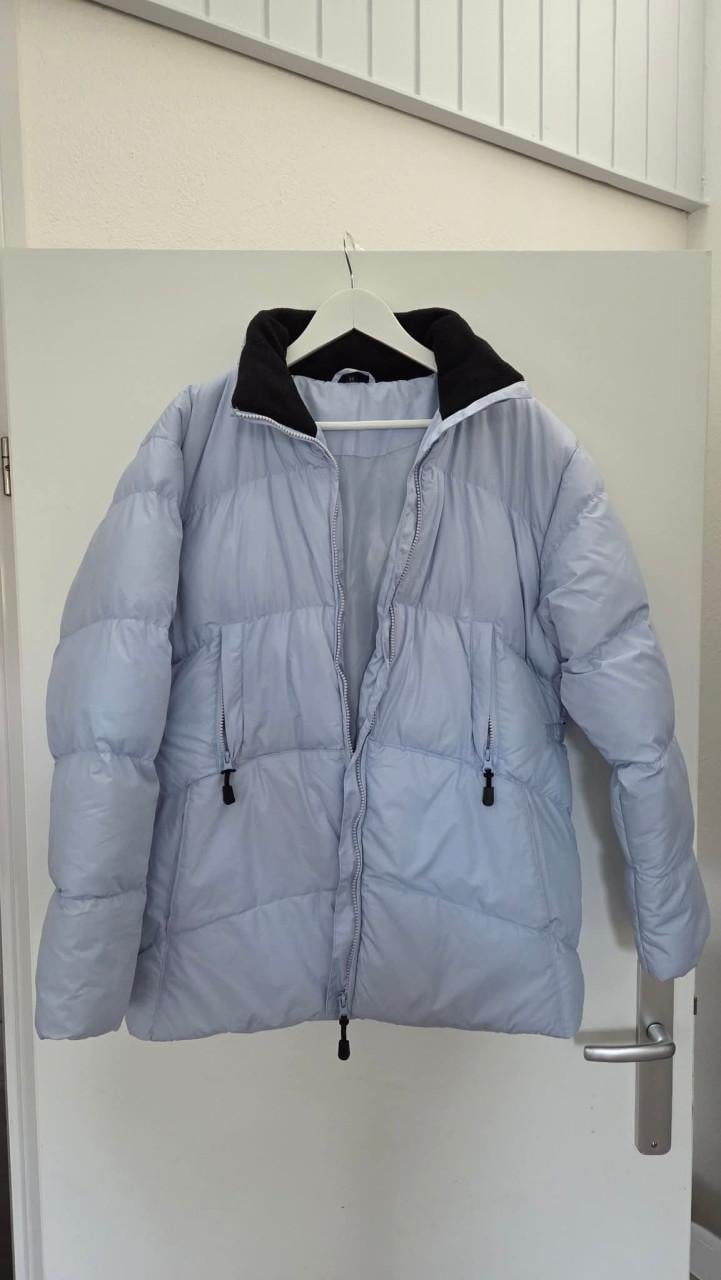 Licht-blauwe/ IJs-blauwe gevoerde ❄️ Winterjas