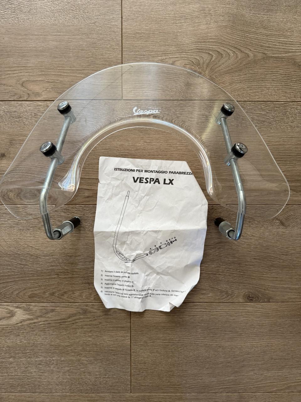 WINDSCHERM LAAG BLANK VESPA LX ORIGINEEL