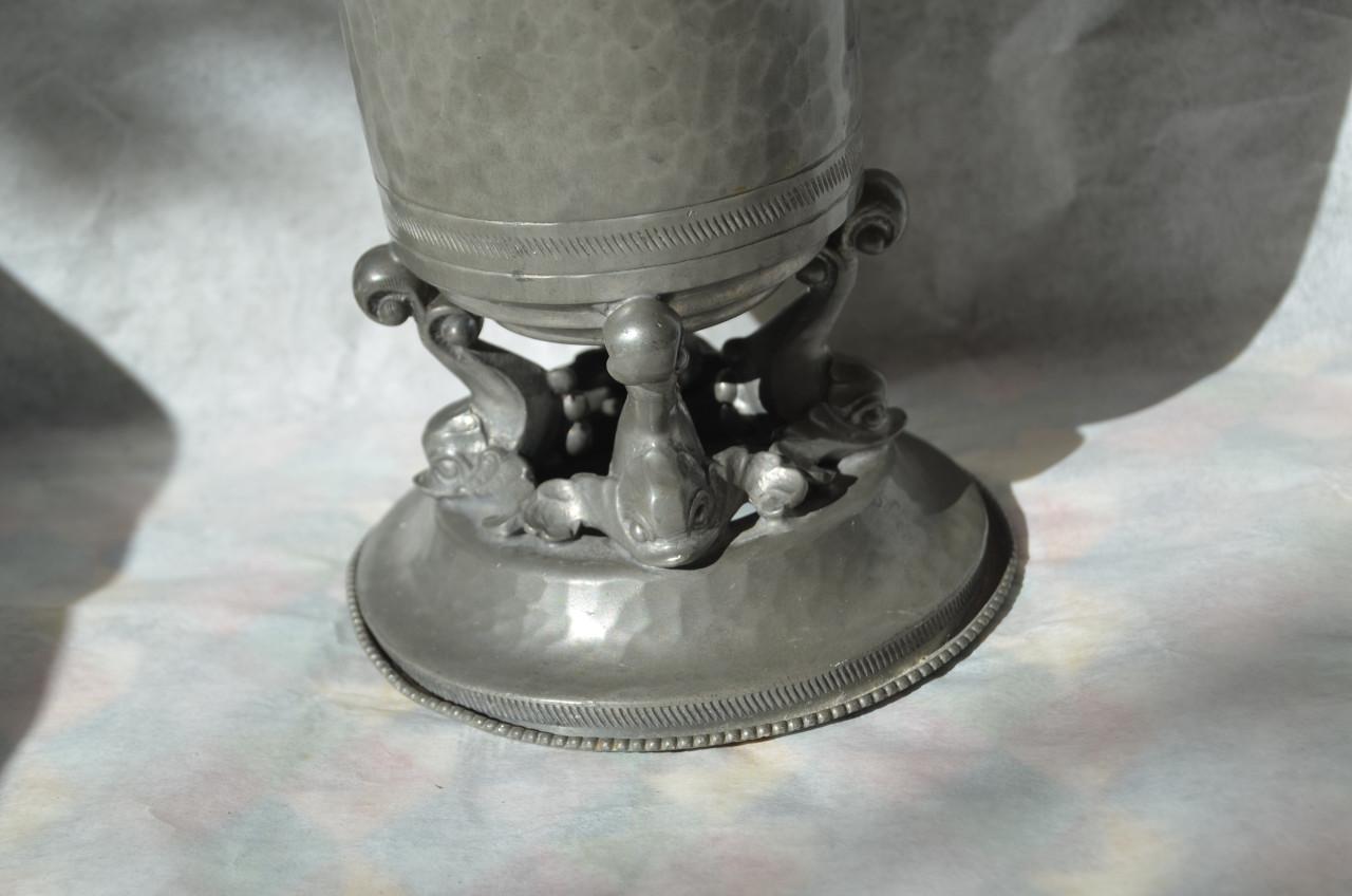 Fraaie tinnen vaas Gero mog. Georg Nilsson jaren '30