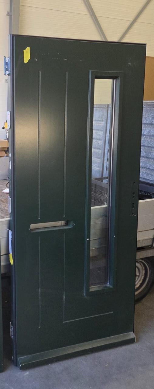 Luxe Hardhouten Voordeur met Glas en Driepuntssluiting