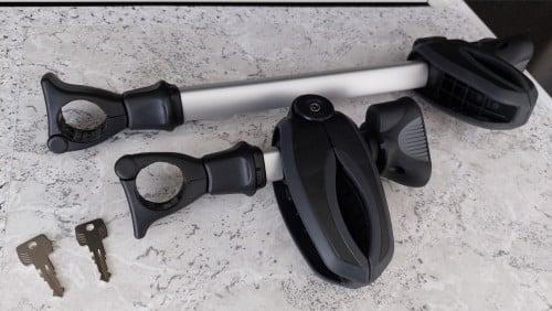 2xThule Bike Holder NIEUW-framehouder-frameklem-fietsendrager-met sleutels