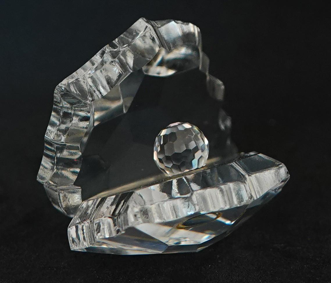 3 Mooie oesterschelpen van kristal, Asfour