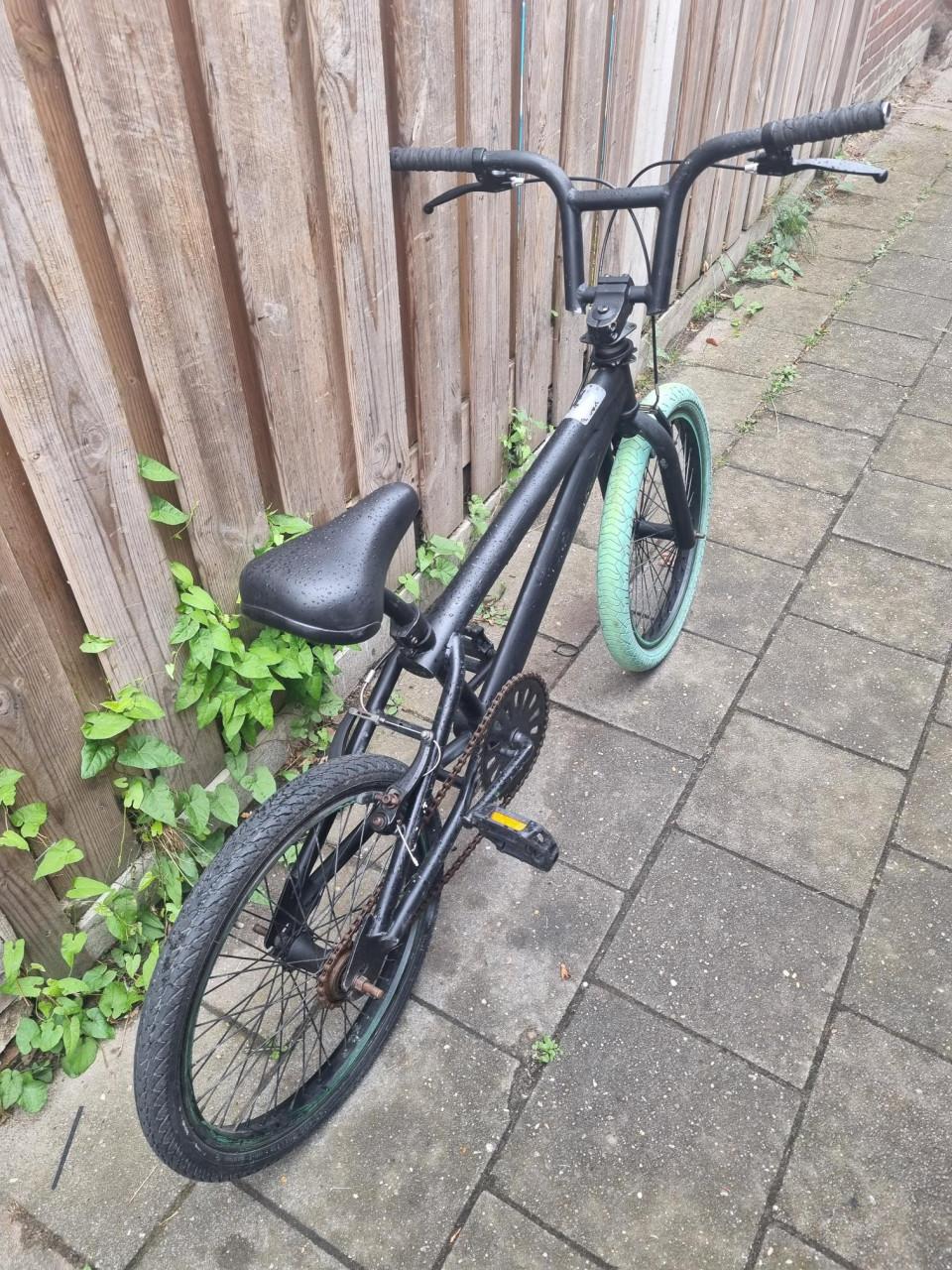 BMX fiets 20 inch *** BMX *** zwart / mint-groen  " Olympische Klasse "