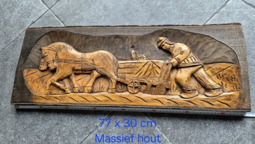 Houtsnijwerk groot vintage