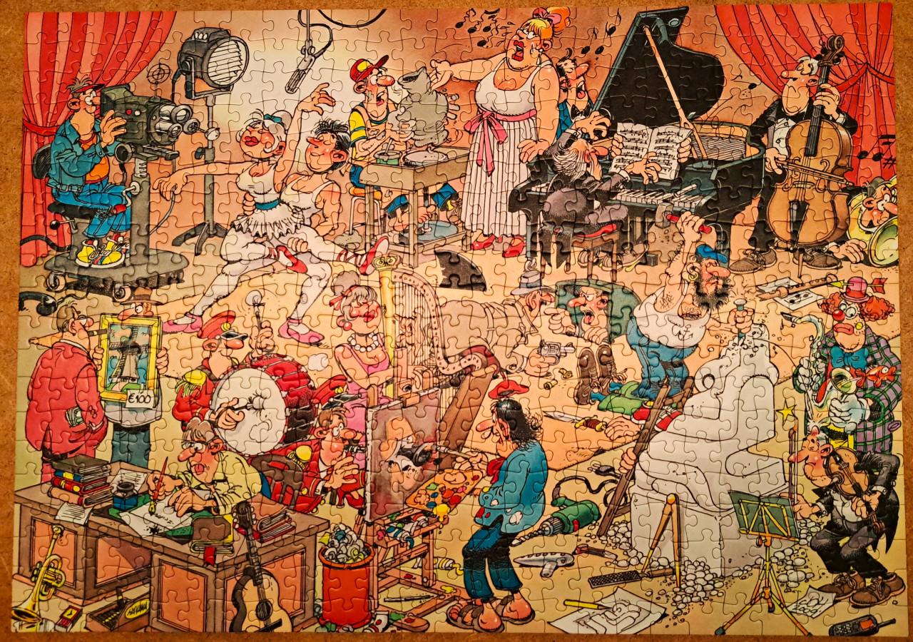 Jan van Haasteren - The Artists - 500 stukjes compleet