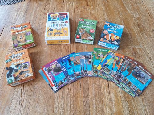 Kwartetspellen (4x) en memory spel