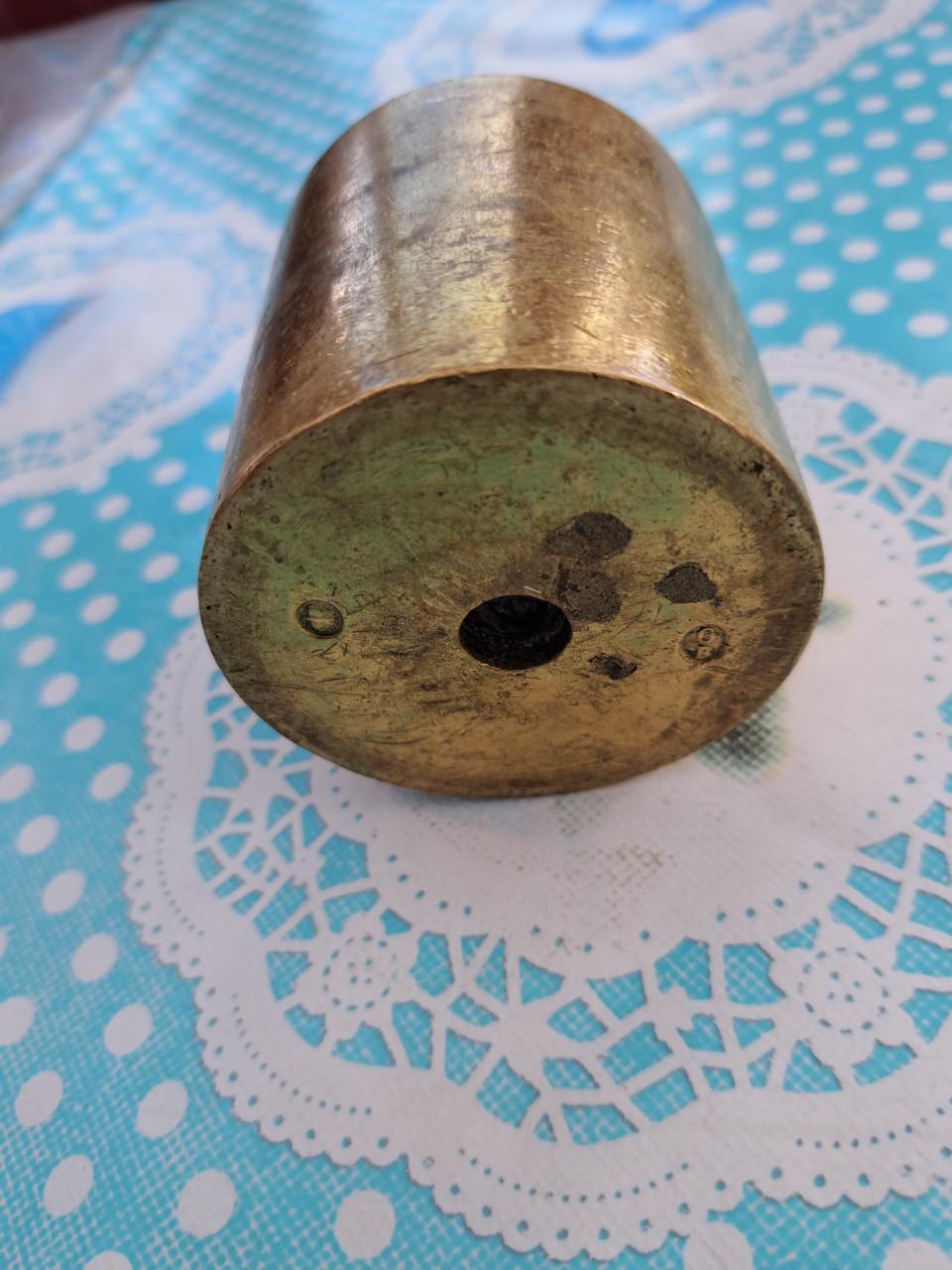 10 koperen gewichten div maten