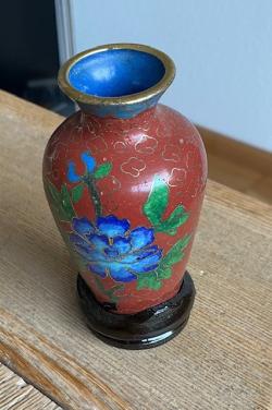 Chinees cloisonné vaasje