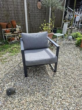 4 stuks aluminium tuinstoelen