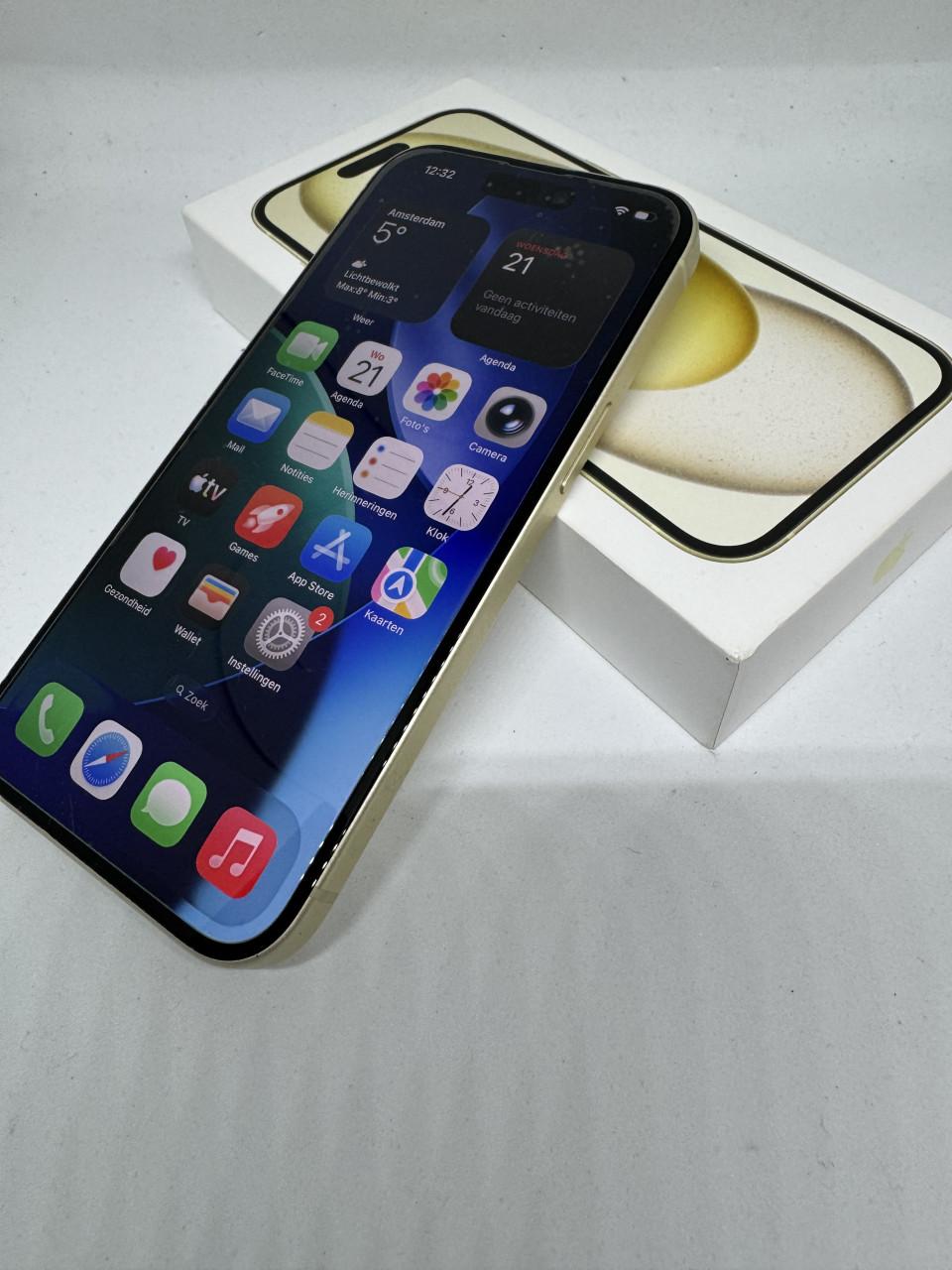 IPhone 15 geel  128GB