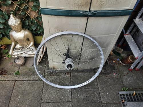 Shimano 28 inch voorwiel, naafdynamo, rollerbrake rem