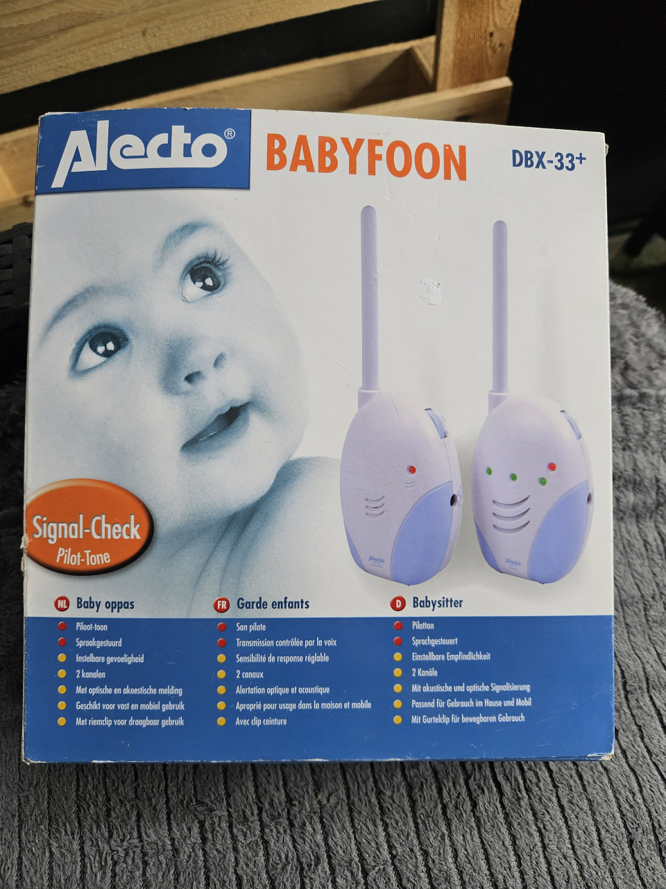 Leuk werkend compleet Alecto DBX-33 plus babyfoon....