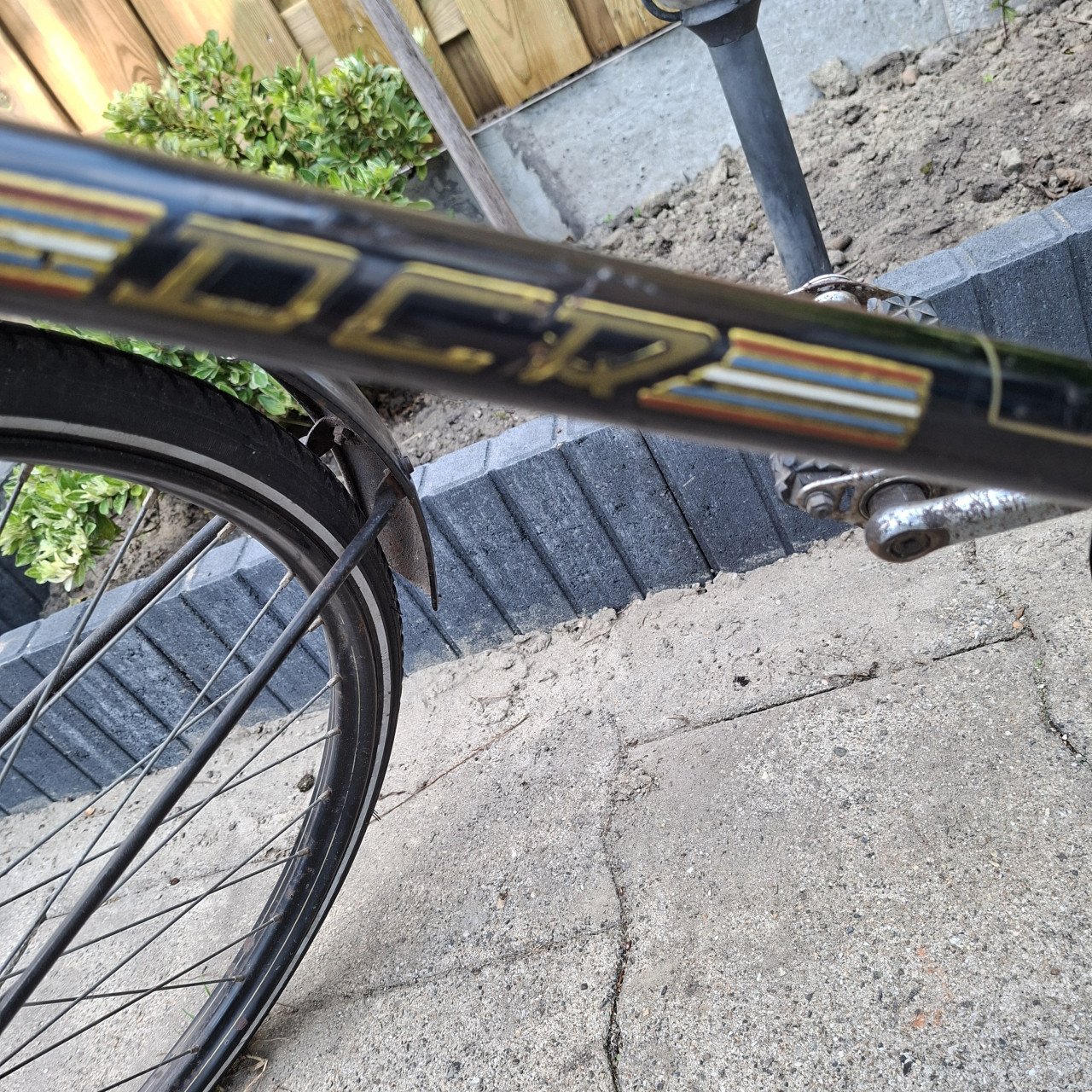 Antieke fiets merk DCR Roterdam