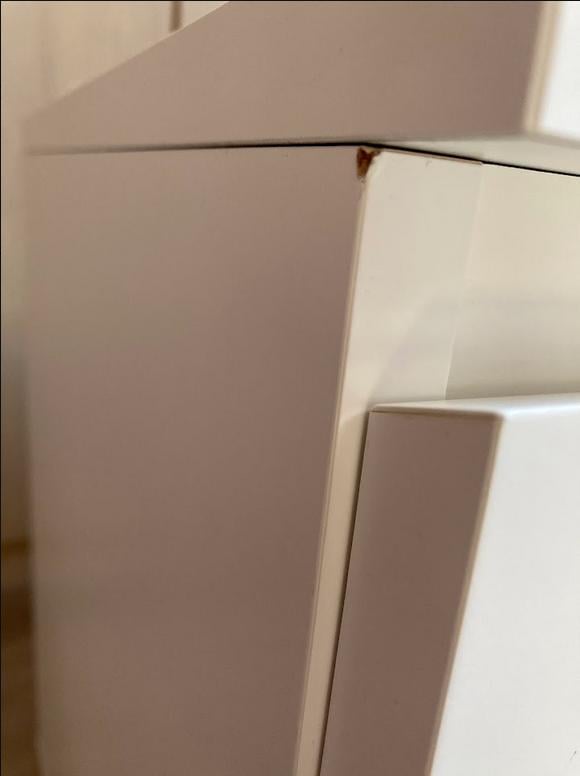 Ikea MALM ladeblok/nachtkastje wit