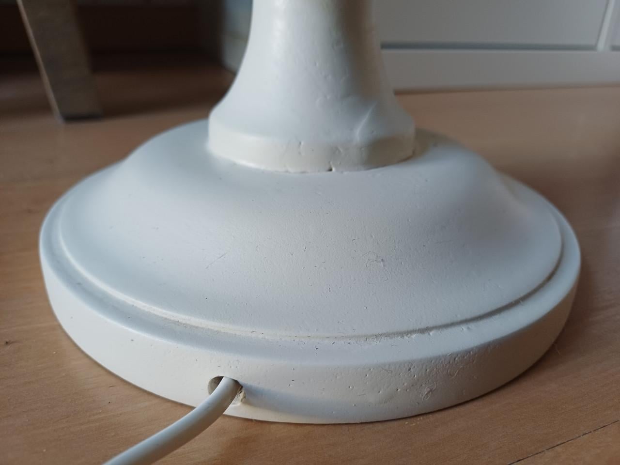 Supermooie hoge, landelijke TAFELLAMP met RIETEN kap!
