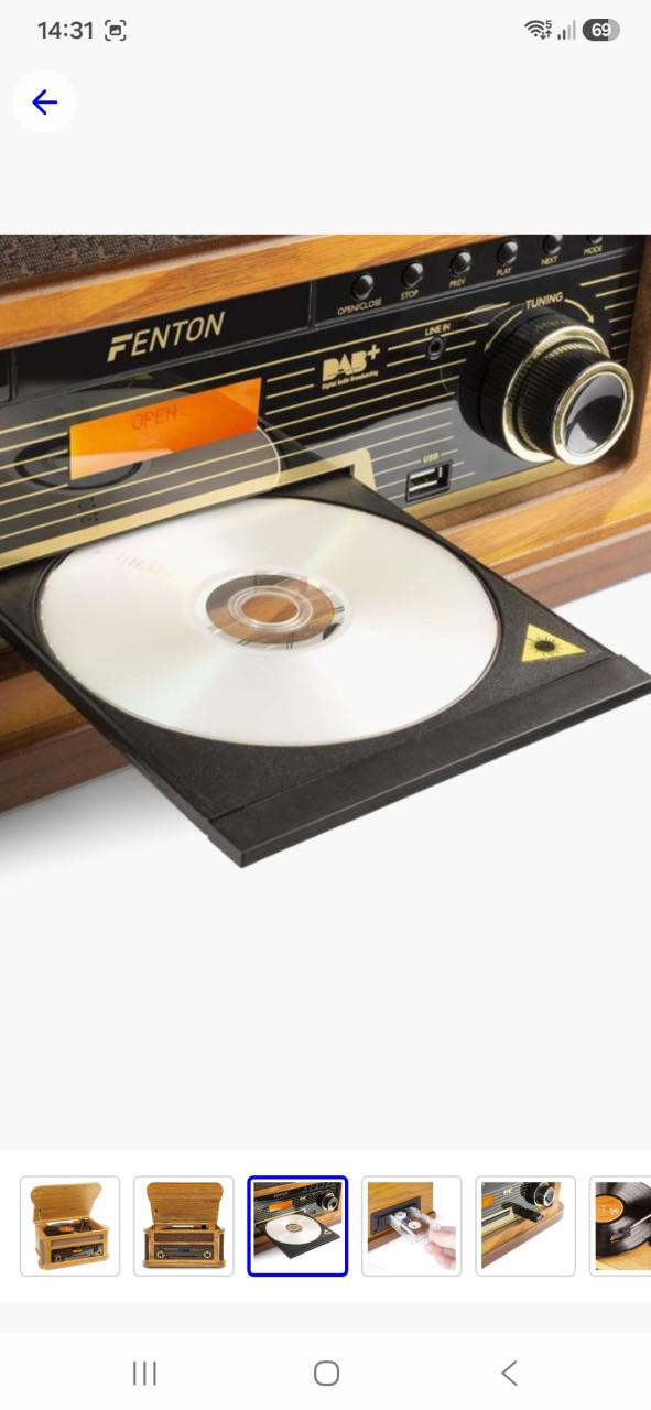 Retro Radio Platenspeler Bluetooth