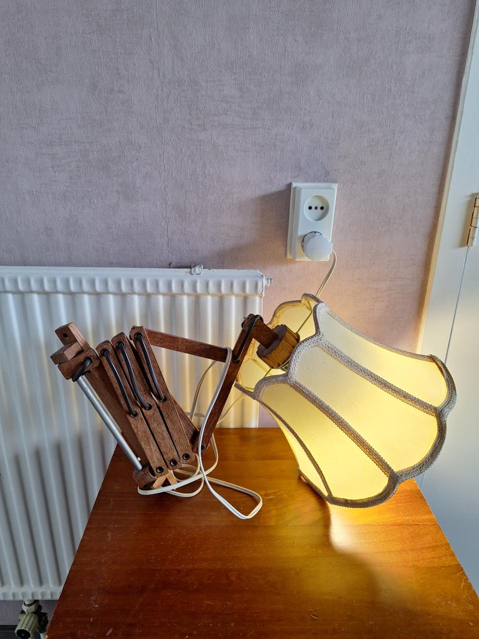 Originele schaarlamp/ retro wandlamp.