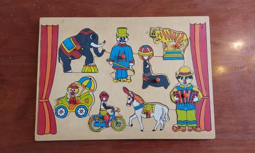 Puzzel van hout