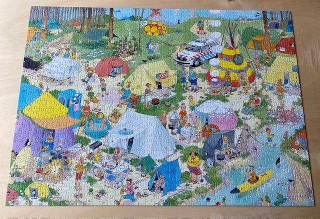 Jan van Haasteren puzzel | Kamperen in het bos | 1000 st.