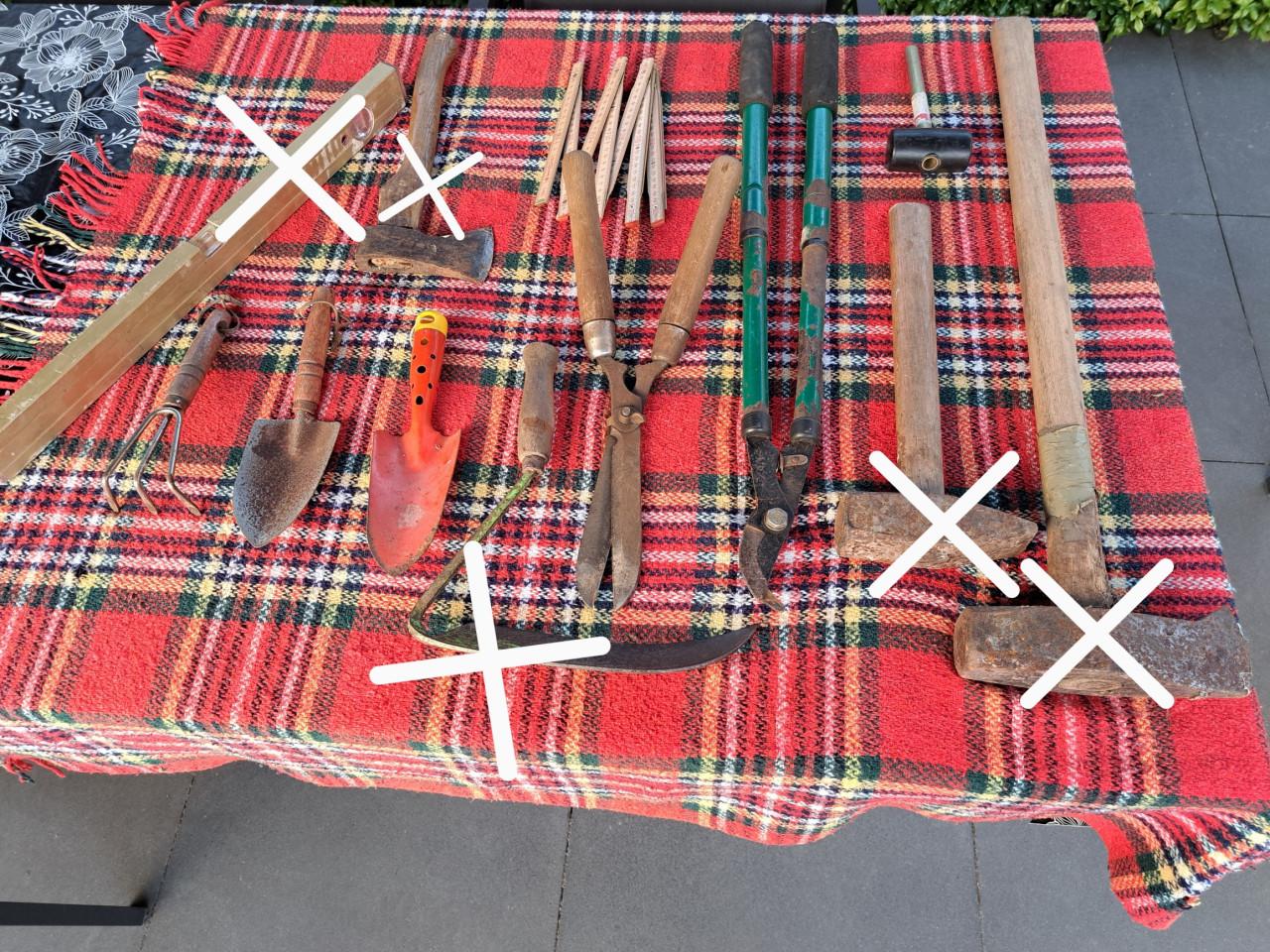 Tuingereedschap voor de starter, etc.