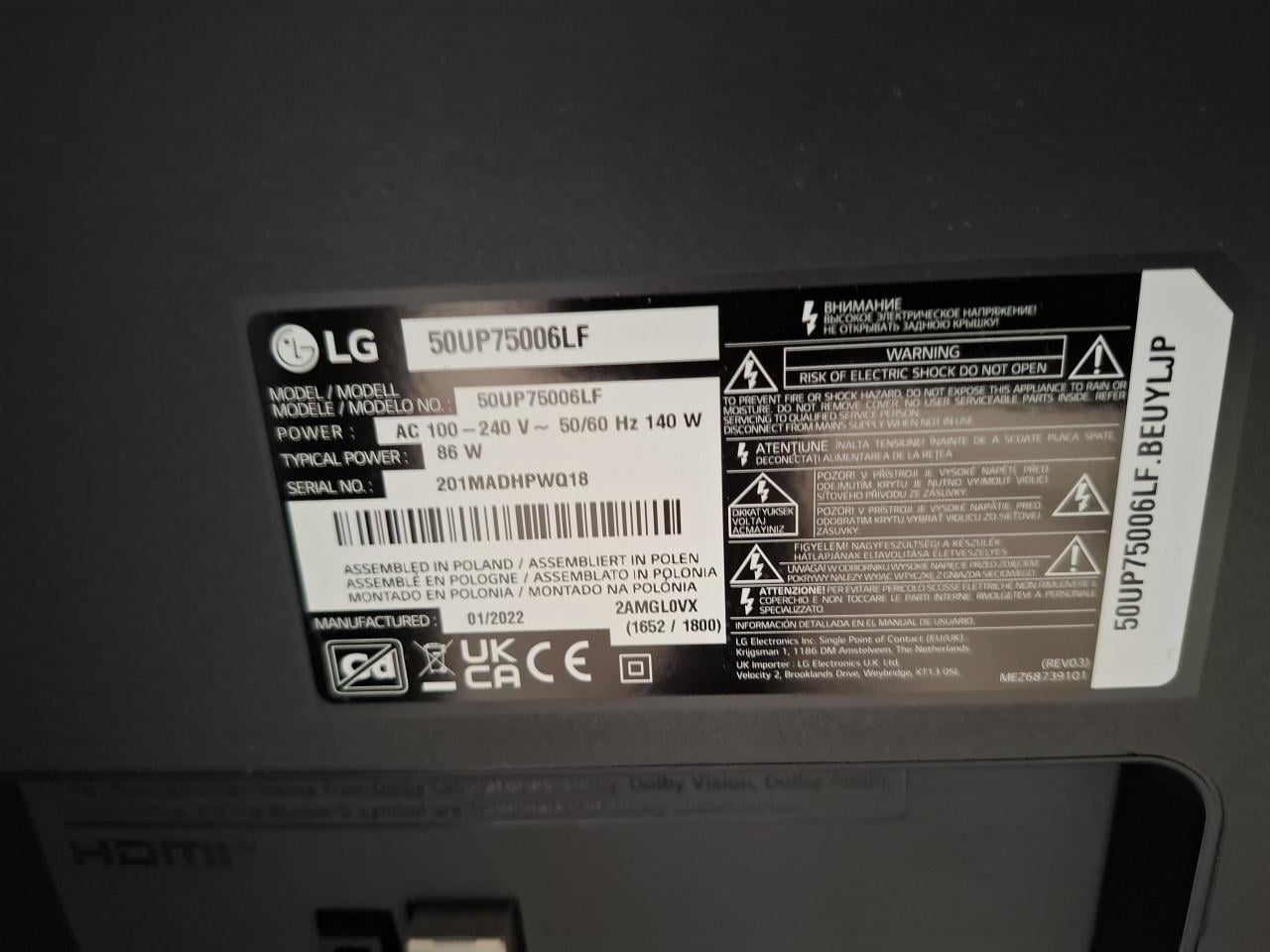 Lg tv, motorsteun, fische reader, dames motorbroek enz