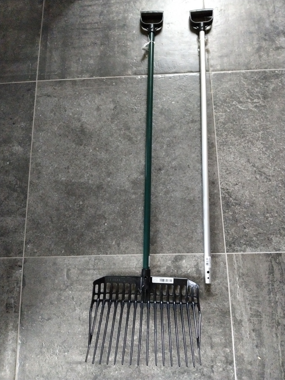 Mestvork met metalen of aluminium steel