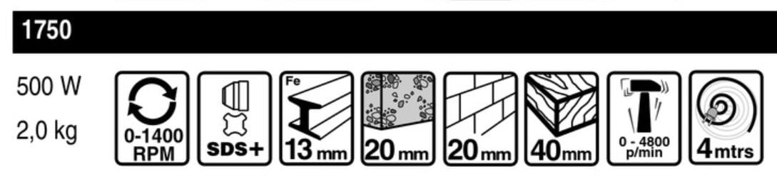 Hamerboormachine "Skil professional 1750" te koop