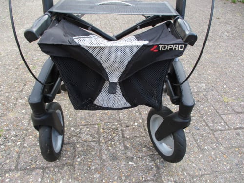 Zgan Topro Olympos opvouwbare lichtgewicht rollator met zitje en grote tas