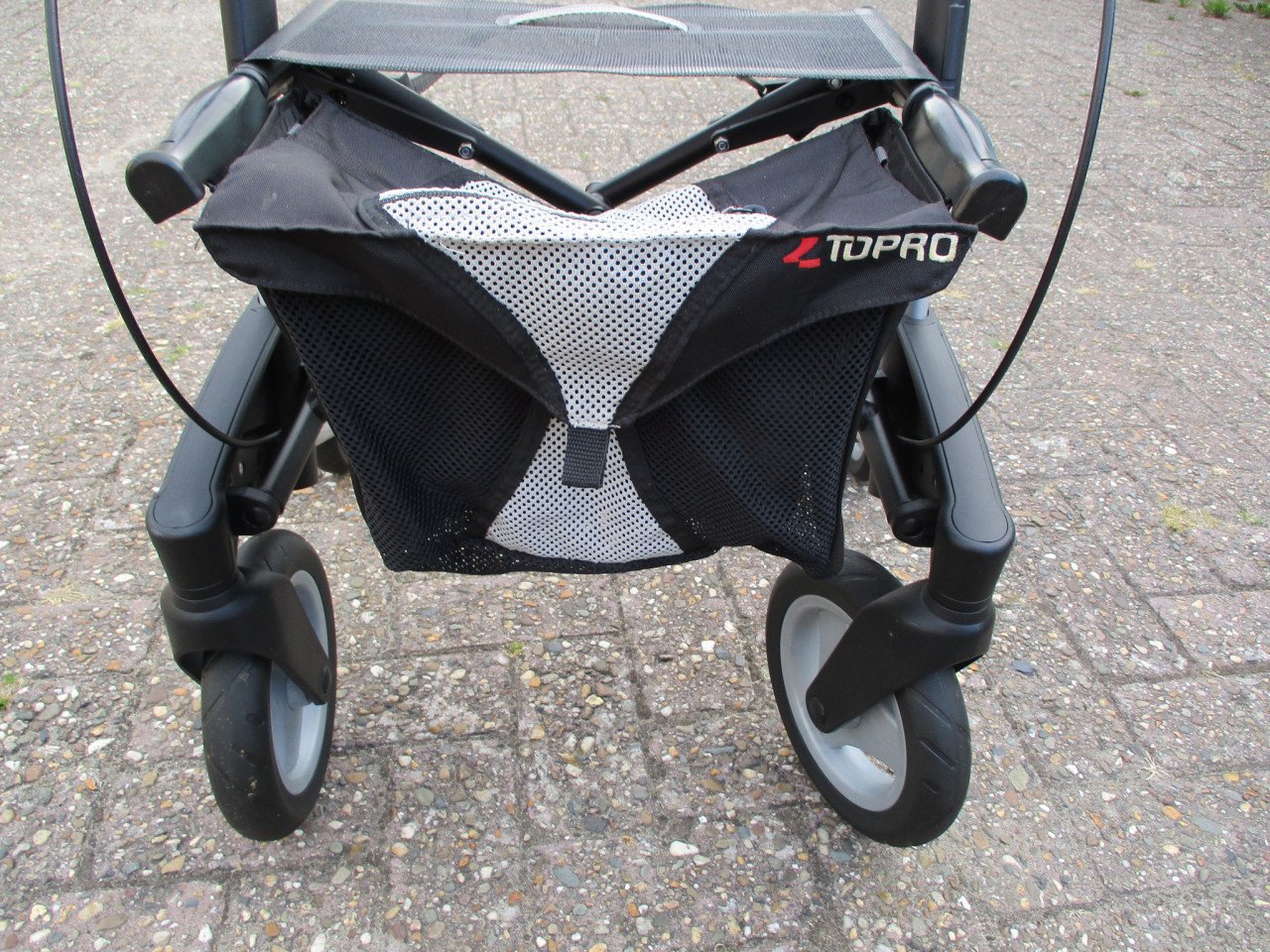 Zgan Topro Olympos opvouwbare lichtgewicht rollator met zitje en grote tas