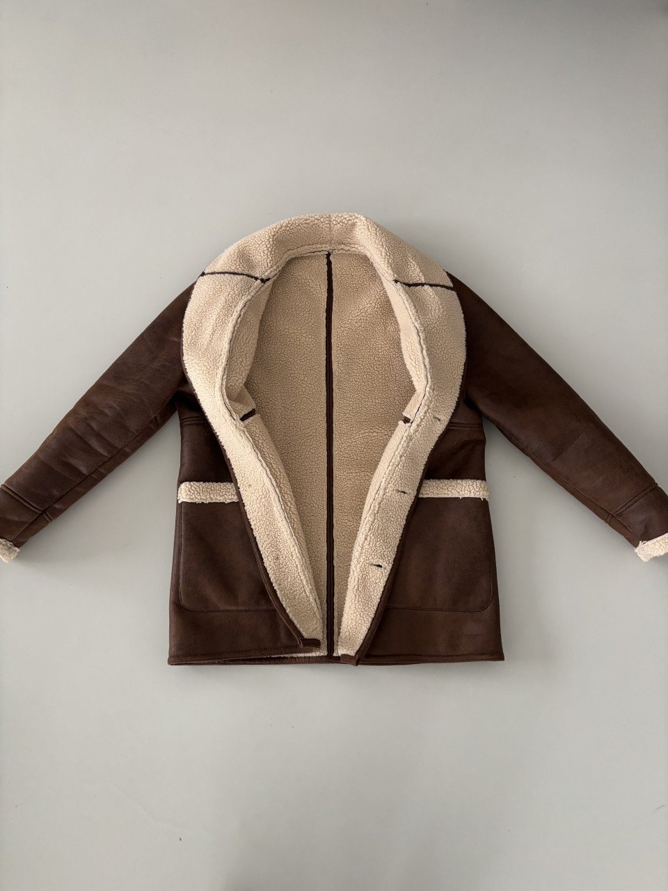 Jas blazer suèdelook
