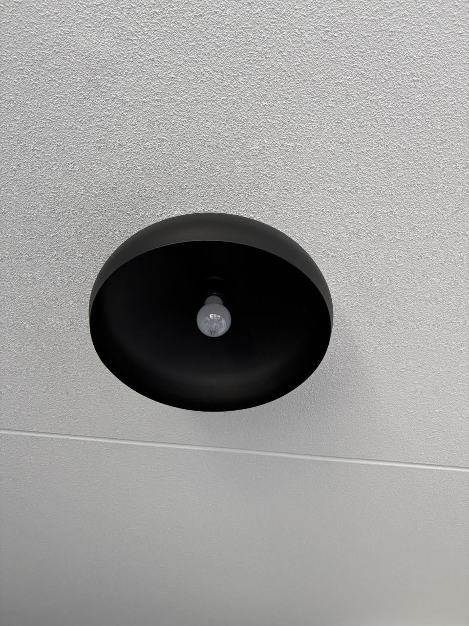 Plafondlamp Ø 40 cm mat zwart
