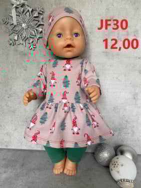 Poppenkleertjes baby born. Kerst set. Opbrengst KiKa.