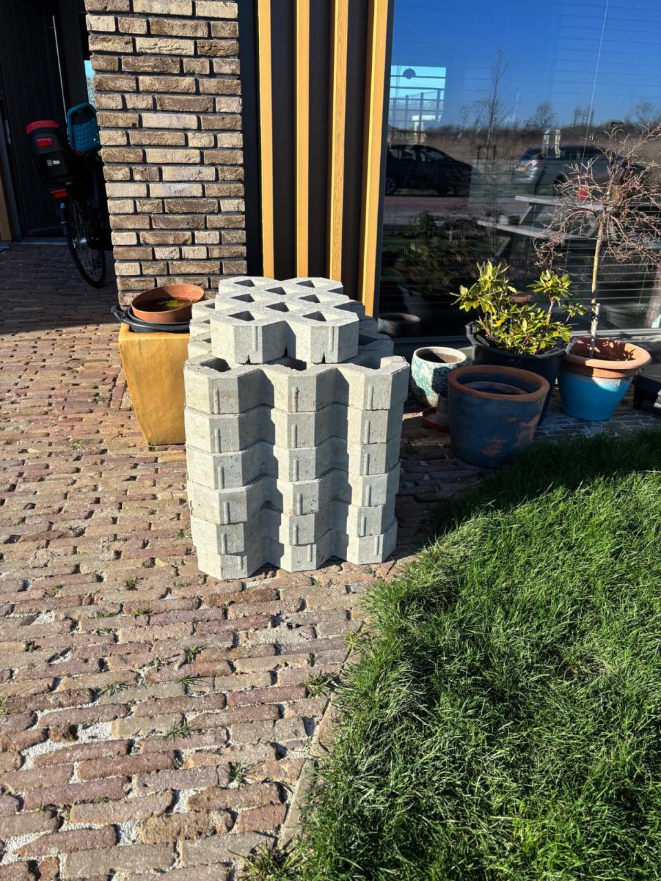 Grastegels van beton NIEUW