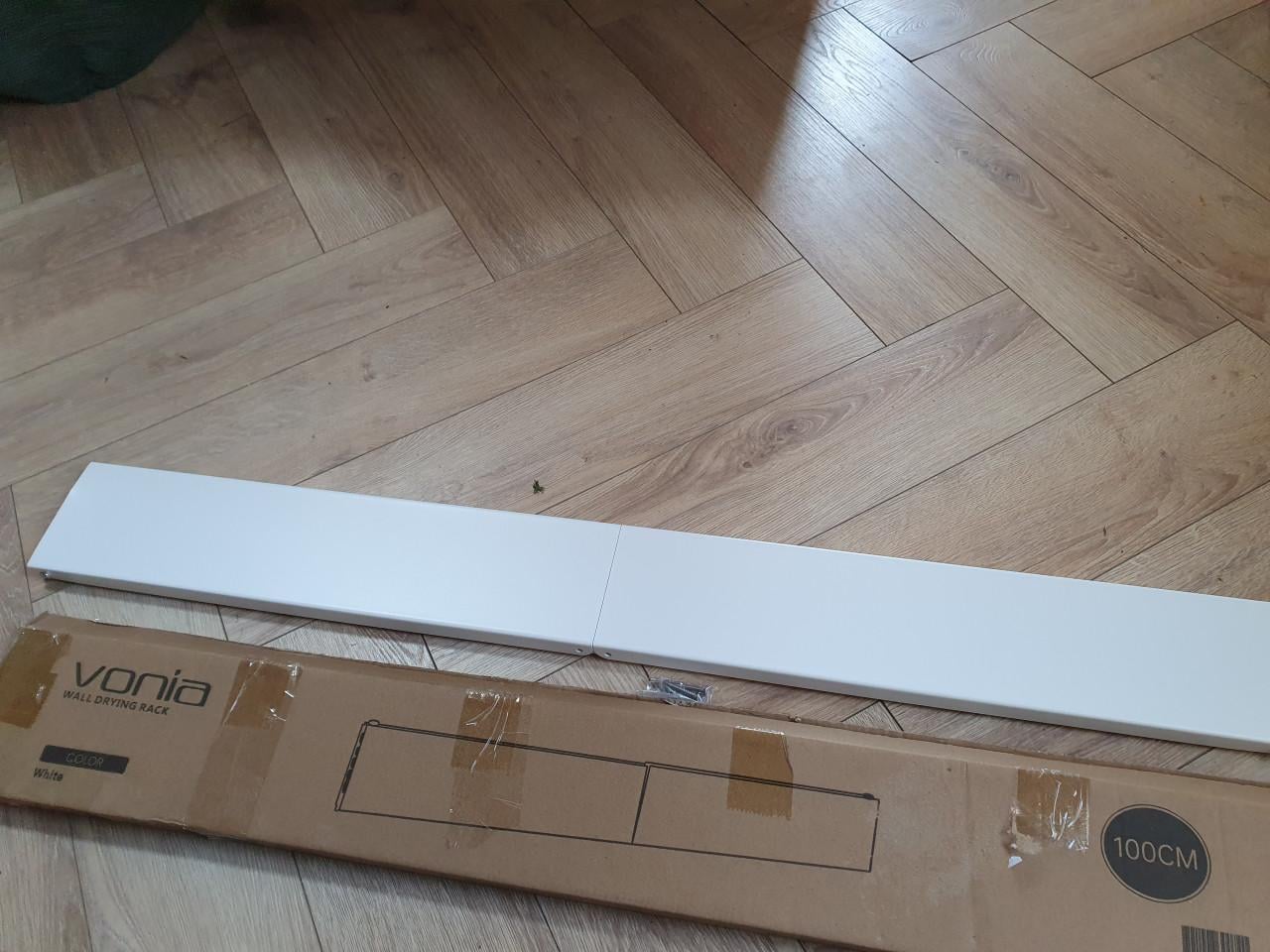 Wanddroogrek 100 cm wit – Inklapbaar – 6m drooglengte – ruimtebesparend