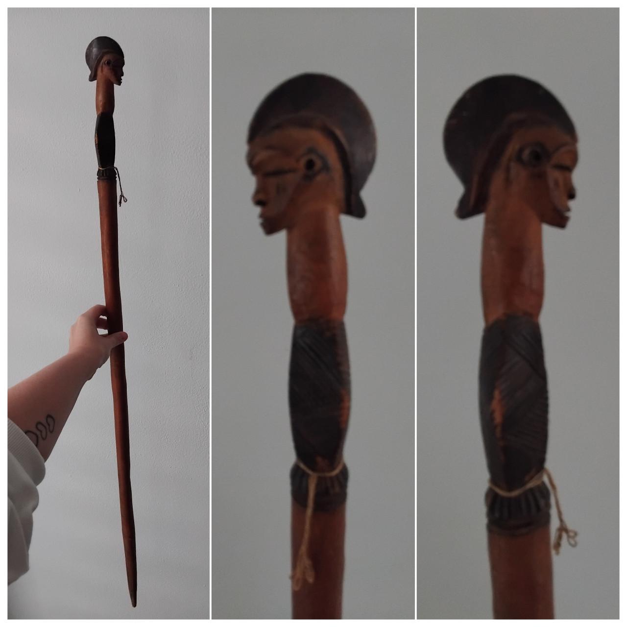 Uniek Antiek Ceremoniële Ethiopische Statusstok