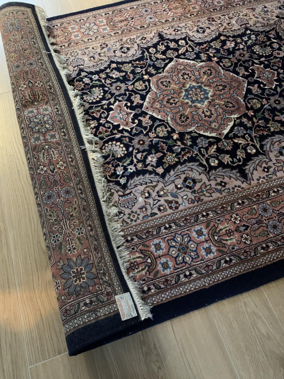 💖Schitterend Sfeervol Oudroze Handgeknoopt Keshan Vloerkleed💖