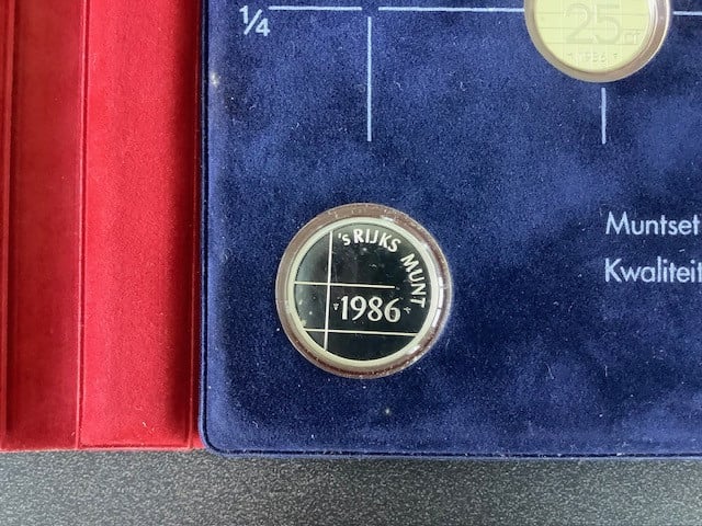 Nederland , jaarset 1986 in proof kwaliteit.