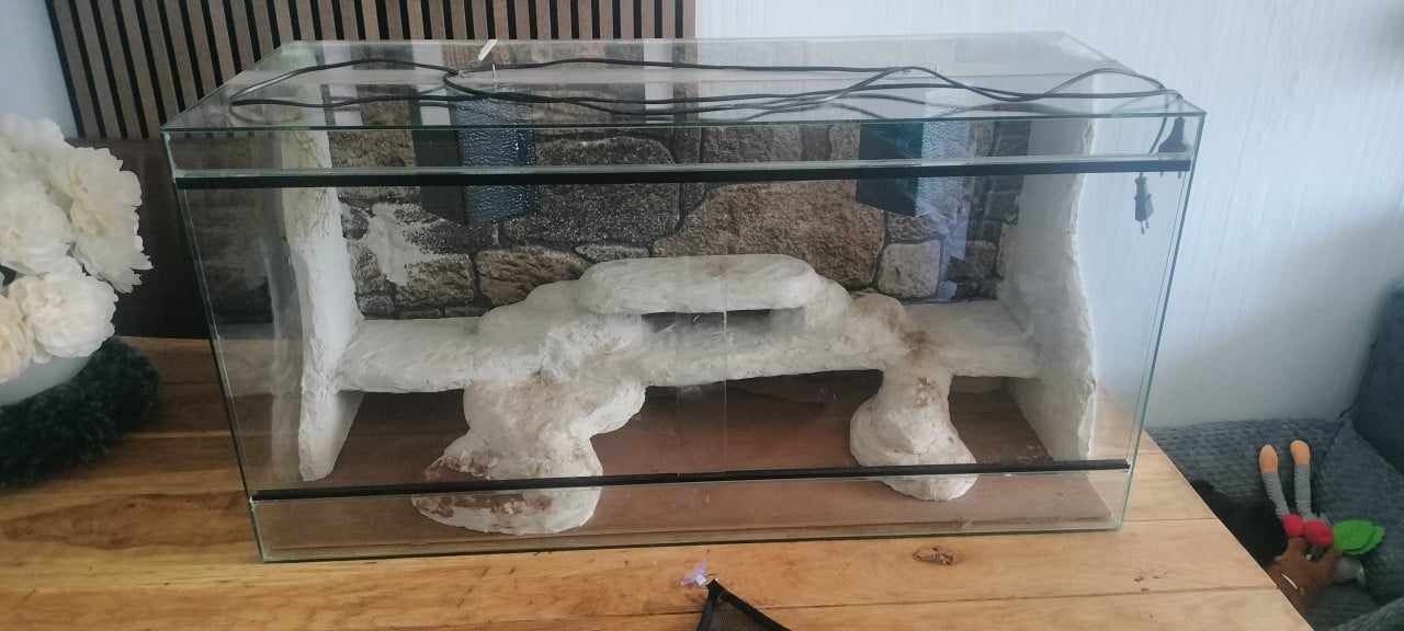 Terrarium 100x40x50 gebruikt reptielen reptiel
