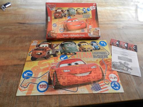 Cars Puzzel 104 stukjes + Multimedia