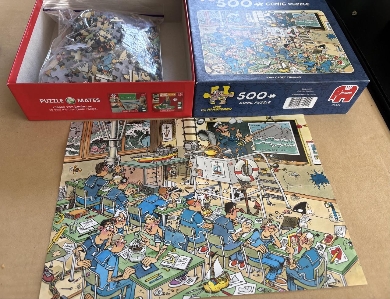 Jan van Haasteren”Navy cadet training” 500 stukjes