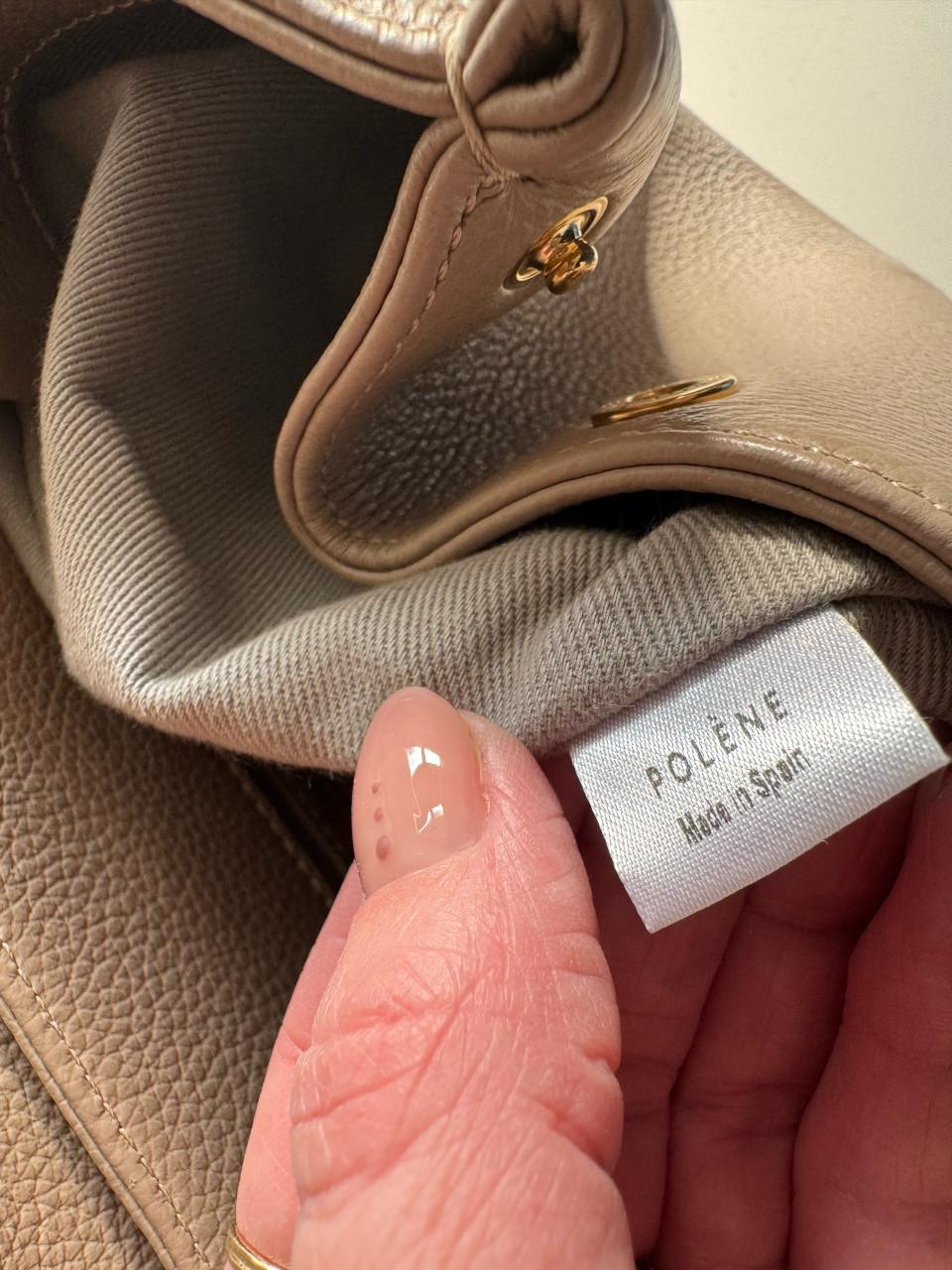 Polène Numéro Un - Beige Leer