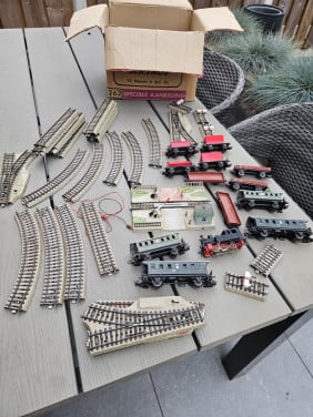 Grote doos vol Märklin treinset incl stoomlocomotief HO 3103...