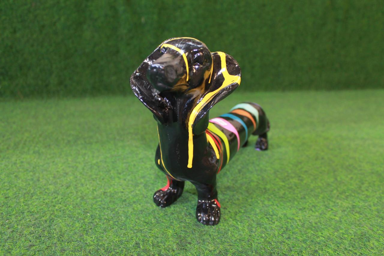 Oranje tuinkabouter met zonnebril - 41cm - tuindecoratie